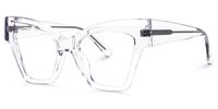 Reginald - Cat Eye Crystal Eyeglasses | Vooglam Front View