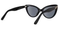 Veromca - Black Cat Eye Sunglasses | Vooglam Side View