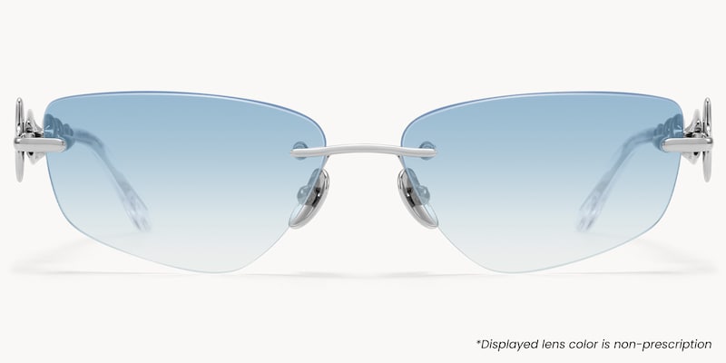 The Decoder - Geometric Silver Sunglasses