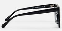 Glitz - Cat Eye Black Sunglasses | Vooglam Side View