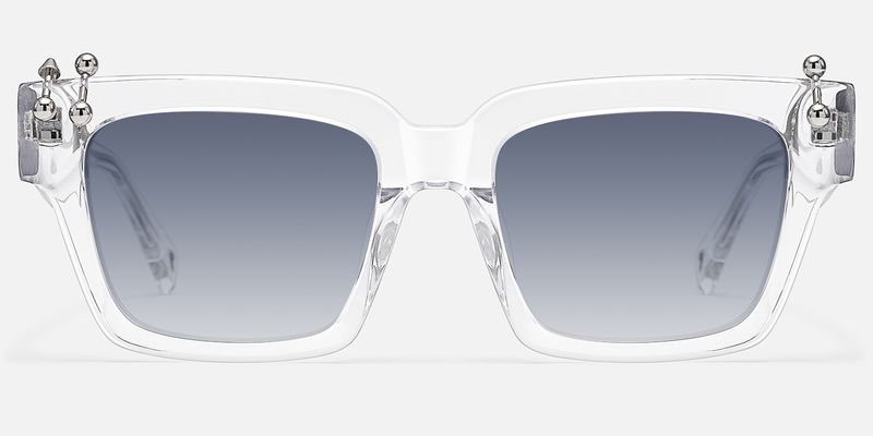 PIERCE - Square Transparent Sunglasses