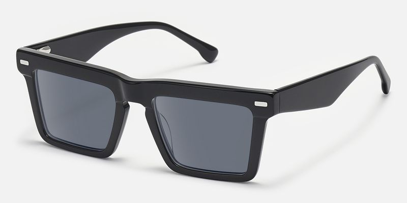 Kenty - Thick Frames Eclectic Black Sunglasses