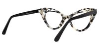 Ilyssa - Cat Eye Tortoise Eyeglasses | Vooglam Side View