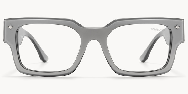 The Programmer - Rectangle Silver Eyeglasses