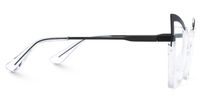 Emiko - Cat Eye Black/Crystal Eyeglasses | Vooglam 