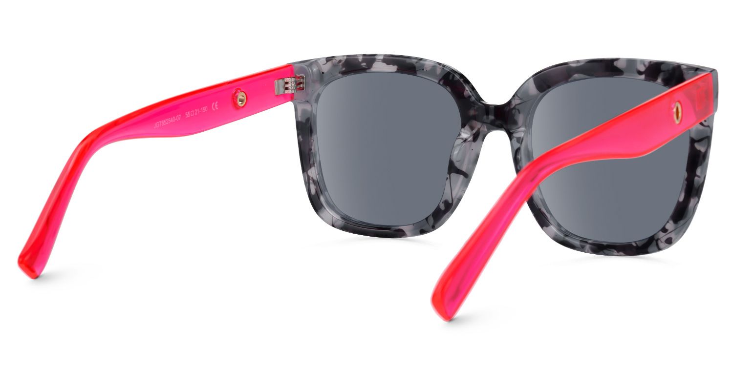 Ellema - Square Tortoise Sunglasses | Vooglam Side View