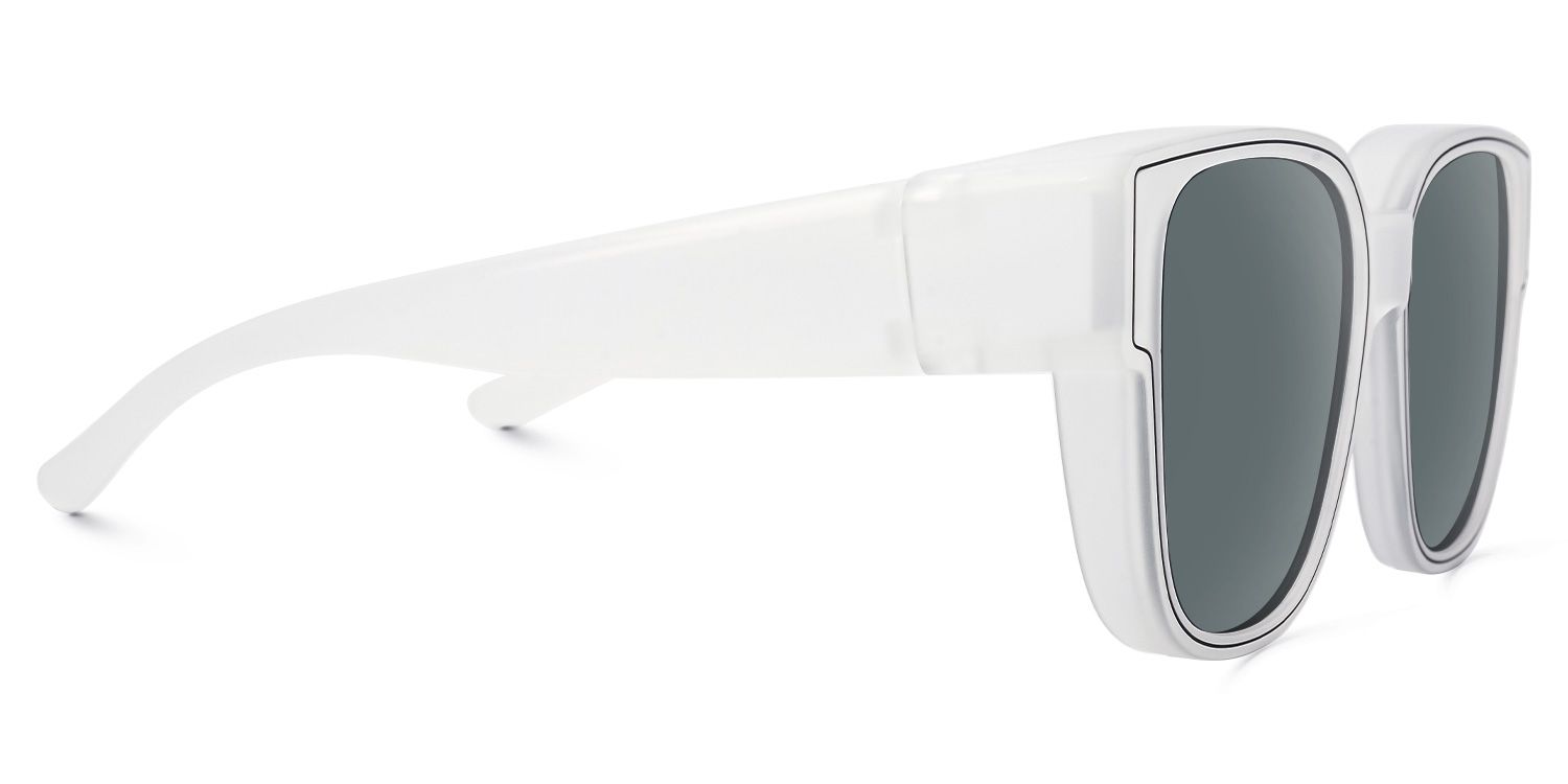 Macayle - Square White Fit Over Sunglasses | Vooglam 4