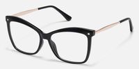 Libby - Butterfly Black Eyeglasses