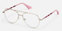 Joni - Aviator Silver Eyeglasses