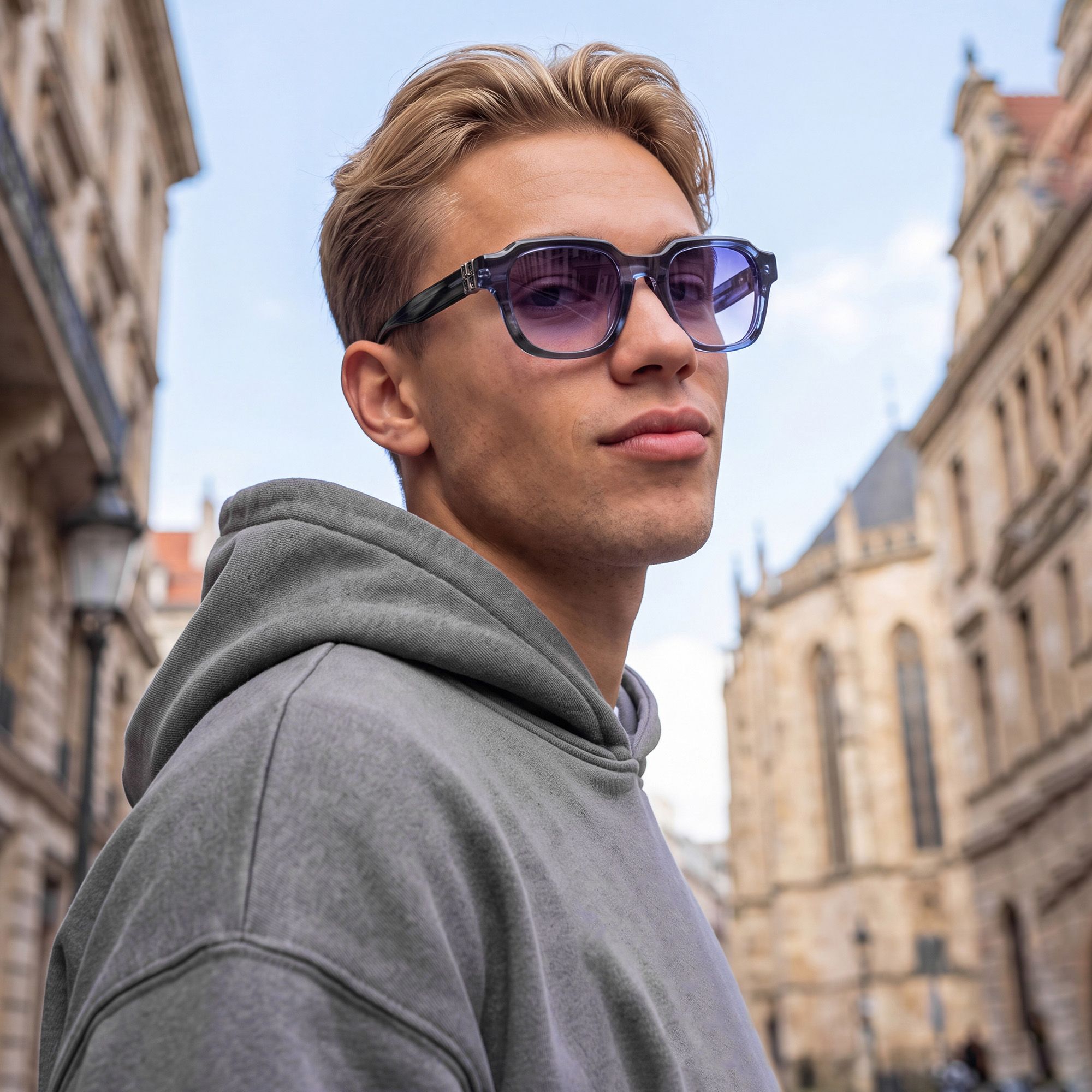 Brand Story: Behind the design of Vernon - Dark Blue Fluid Texture Gradient Shades by Vooglam