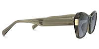 Flicker - Geometric Green Sunglasses - 4