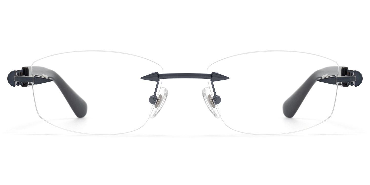 Fracture - Rectangle Black Eyeglasses | Vooglam Product Details 1