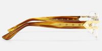 Aurum - Tortoise Rimless Rectangle Glasses | Vooglam Side View