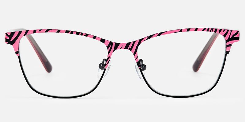 Laser - Rectangle Pink Eyeglasses