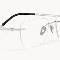Glaze - Rectangle Silver Eyeglasses - 4