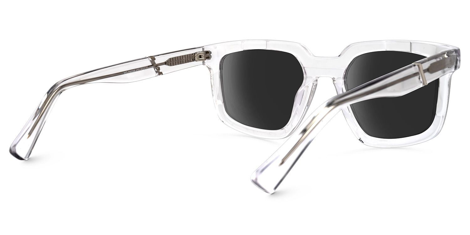 Davu - Geometric Crystal Sunglasses | Vooglam Side View