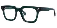 Ichtaca - Rectangle Green Eyeglasses | Vooglam Front View