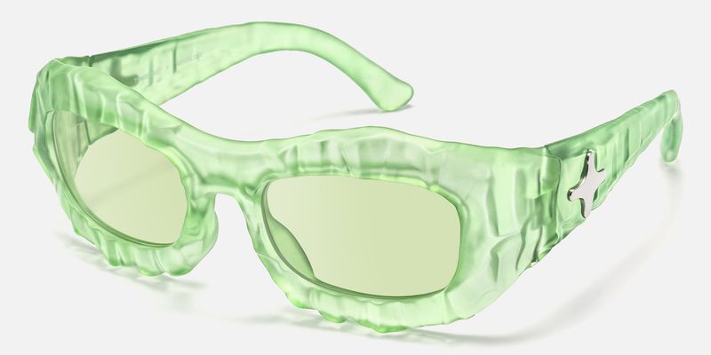 The Geologist - Geometric Green Sunglasses