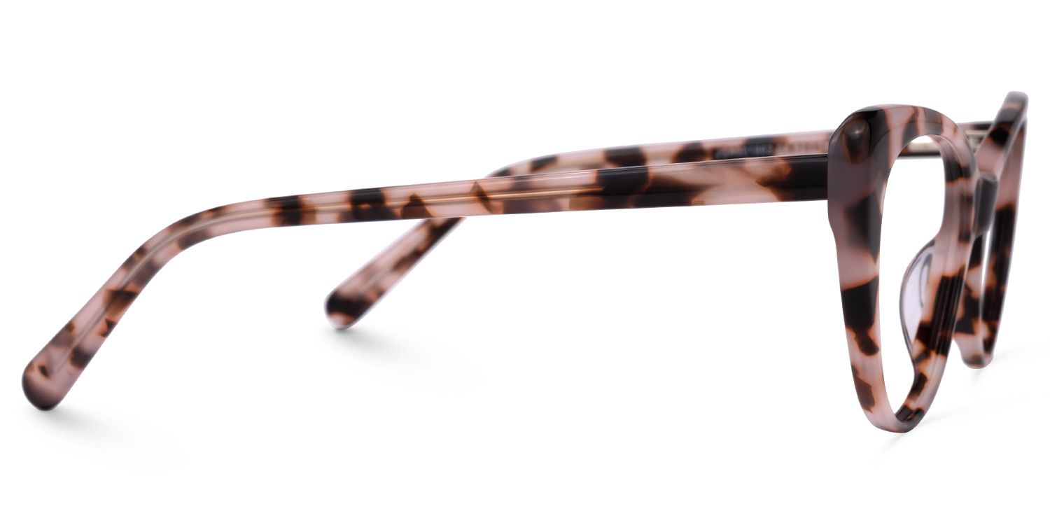Eleanore - Cat Eye Pink/Tortoise Eyeglasses | Vooglam 4