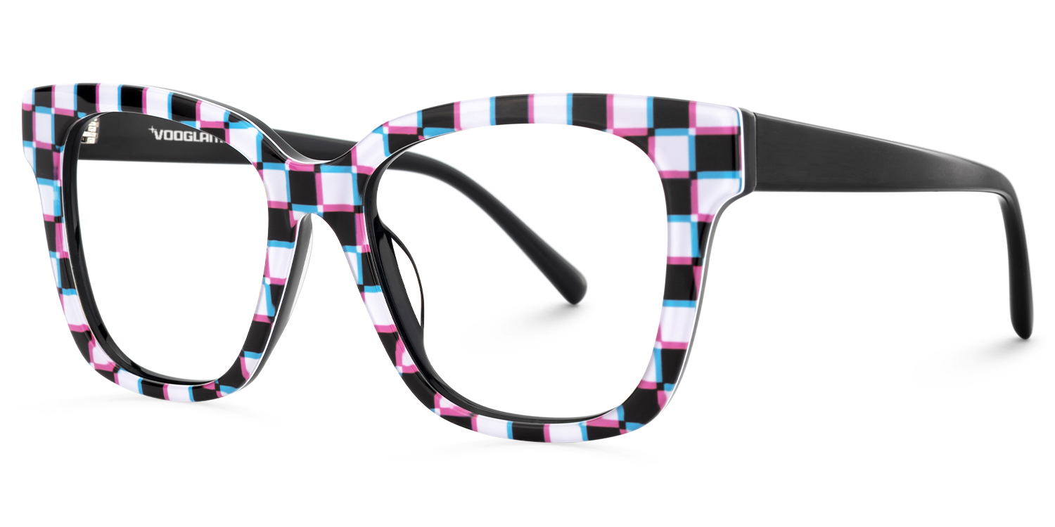 Laisha - Square Pattern Eyeglasses