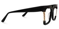Admir - Square Black Eyeglasses | Vooglam 