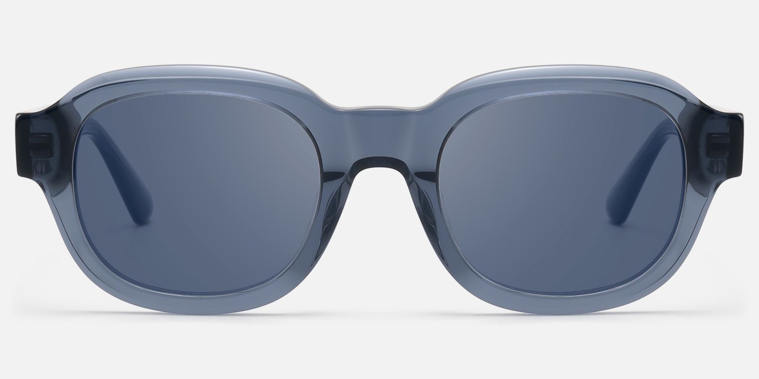 Eerie - Dark Blue Tinted Diamond Pattern Shades | Vooglam Angle View