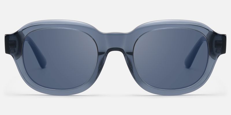 Eerie - Dark Blue Tinted Diamond Pattern Shades | Vooglam
