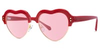 Hannah - Heart Red Sunglasses - 3
