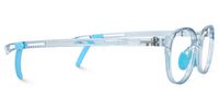 Hadley - Oval Blue Kids Eyeglasses | Vooglam 