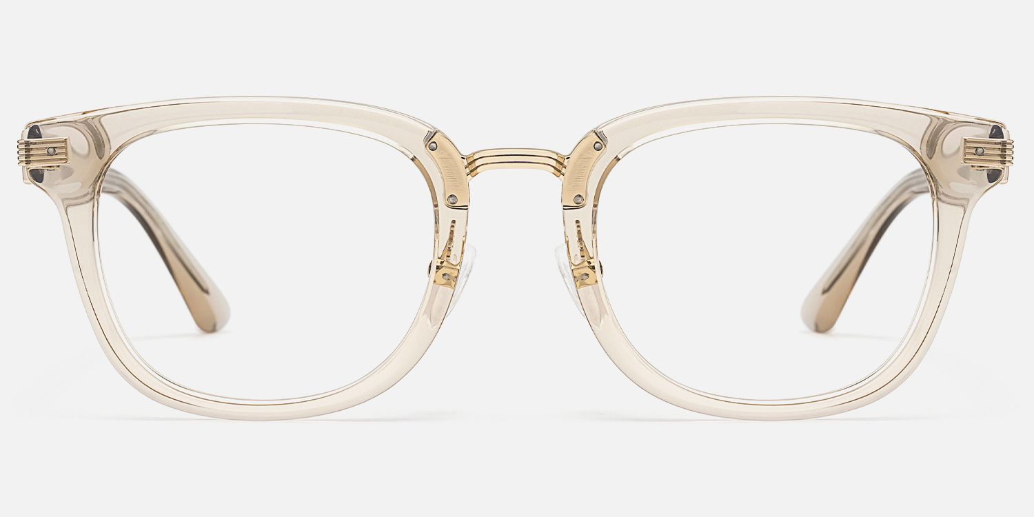 Silenzio - Square Champagne Eyeglasses product detail 2