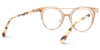 Afrodille - Round Rose/Gold Eyeglasses | Vooglam Side View