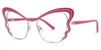 Adonia - Butterfly Violet/Red Eyeglasses | Vooglam Front View