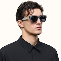 The Programmer - Rectangle Silver Sunglasses - 8