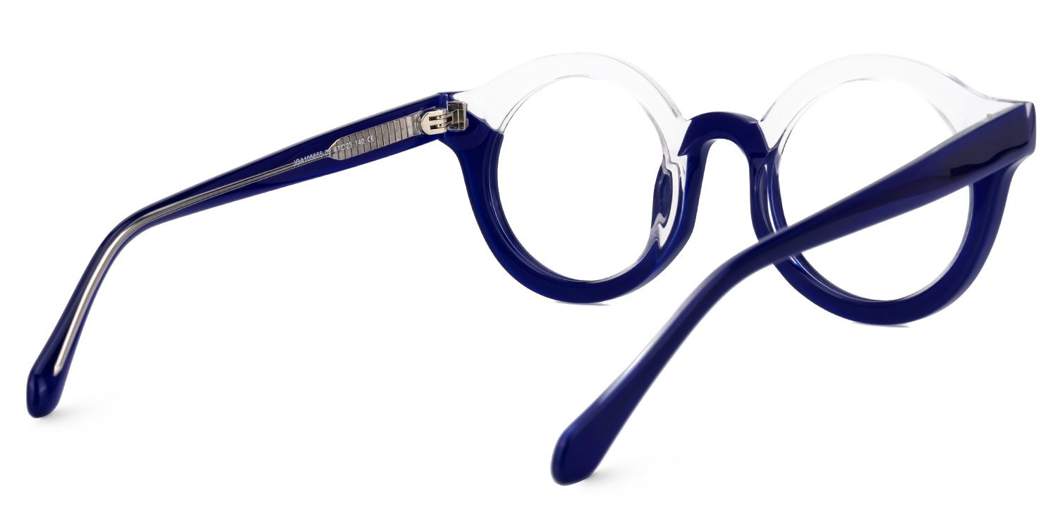 Fahima - Round Blue Eyeglasses product detail 3