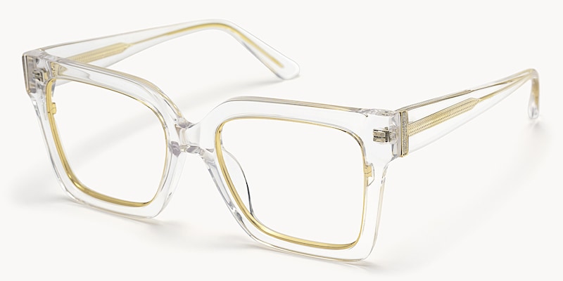 Ibrahim - Square Crystal Eyeglasses