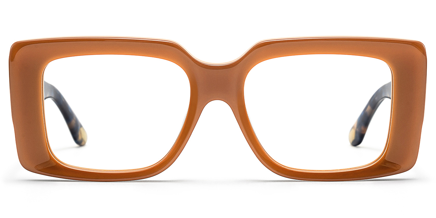 

Kente - Rectangle Brown Eyeglasses