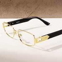 Cypher - Rectangle Gold Eyeglasses - 1