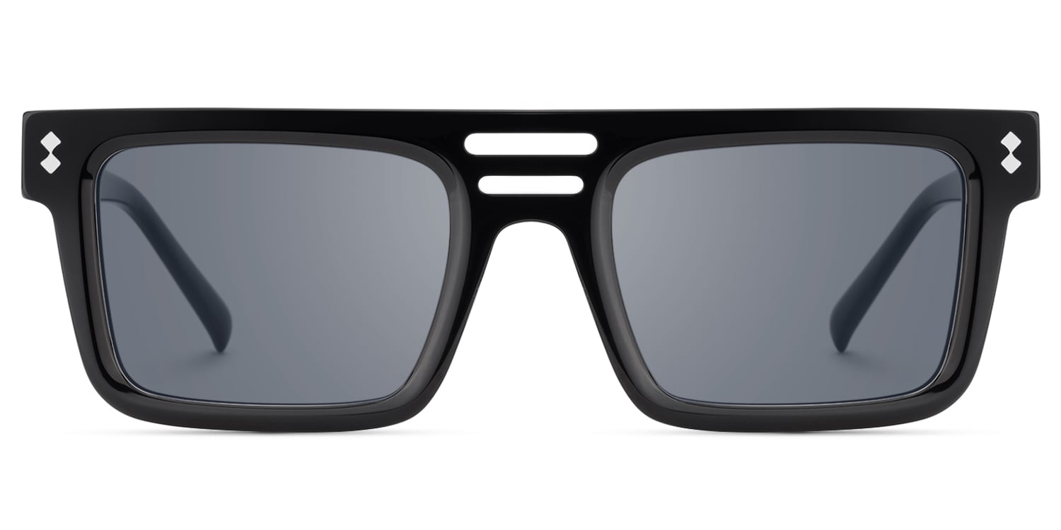 Ryan - Aviator Black Sunglasses - 1