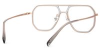 Galdesa - Aviator Grey Eyeglasses | Vooglam Side View
