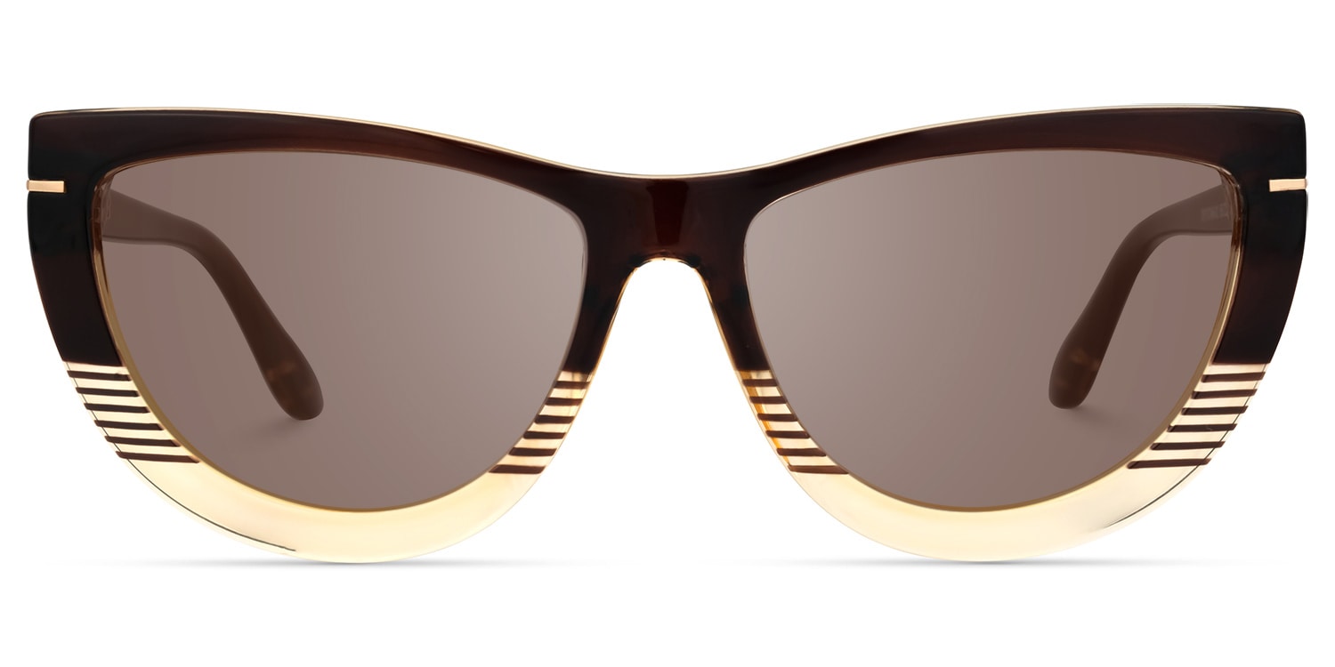 Rhea - Butterfly Brown Sunglasses - 1