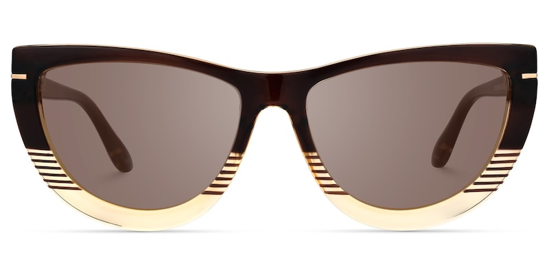 Rhea - Butterfly Brown Sunglasses