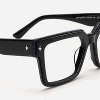 Havok - Rectangle Black Eyeglasses | Vooglam Design Details