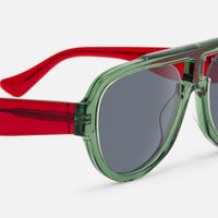 Adnan - Aviator Green Sunglasses | Vooglam Design Details