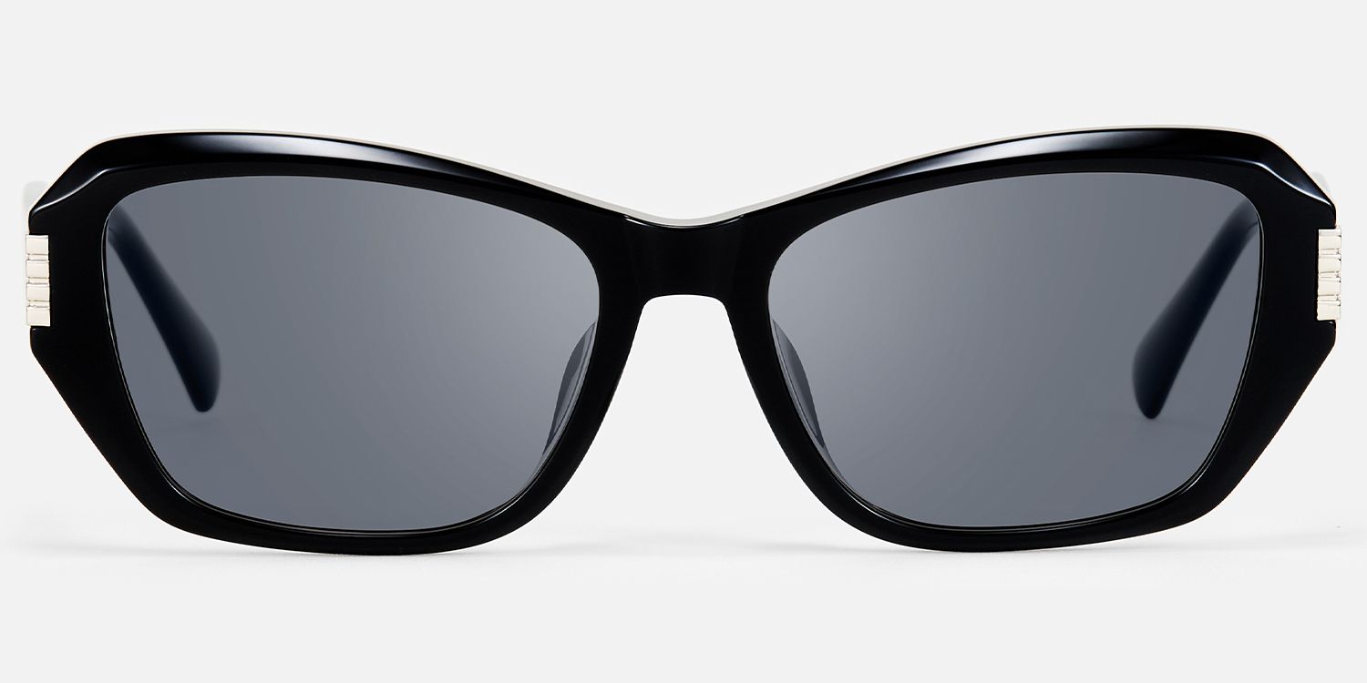 Flicker - Geometric Black Sunglasses product detail 2