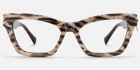 Wild Beat - Square Animal Eyeglasses | Vooglam Angle View
