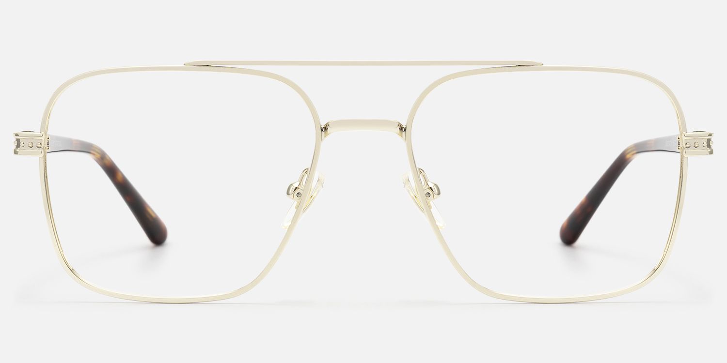 Kovar - Vintage Gold Double Bridge Aviator | Vooglam Angle View