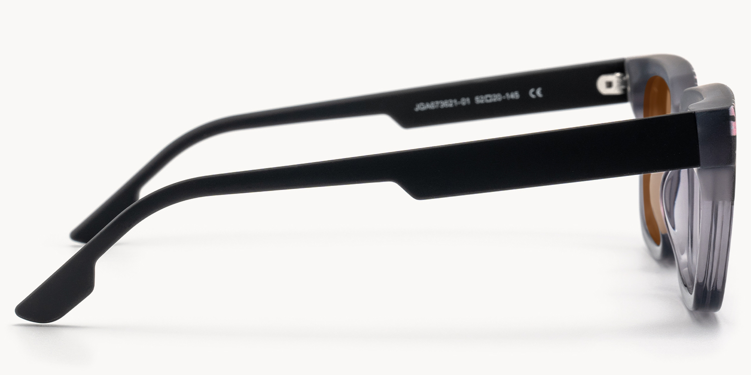 Strobe - Rectangle Two-tone Sunglasses - 3