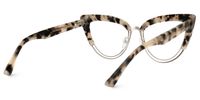 Daryl - Cat Eye Tortoise Eyeglasses | Vooglam Side View