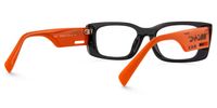 Horizon - Rectangle Black Eyeglasses | Vooglam Side View