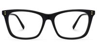 ECO Wafiya - Rectangle Black Eyeglasses | Vooglam Angle View